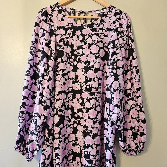 MSCH Copenhagen Women's Boho Floral Print Balloon Sleeve Feminine Casual Dress L - Picture 8 of 16